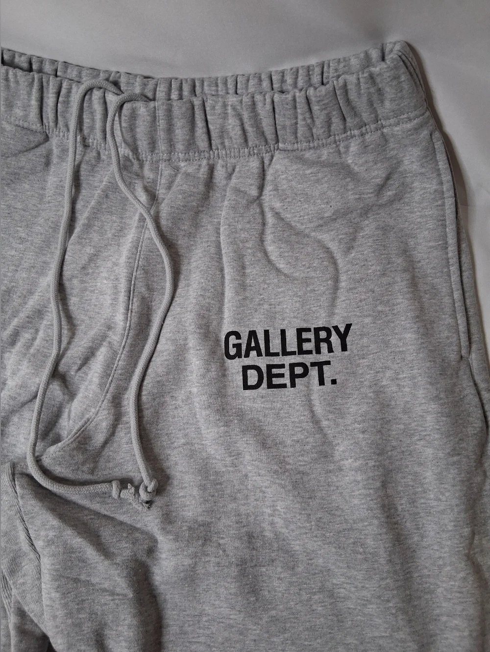 Gallery Dept Gray With Black Logo Jogger Sweatpants